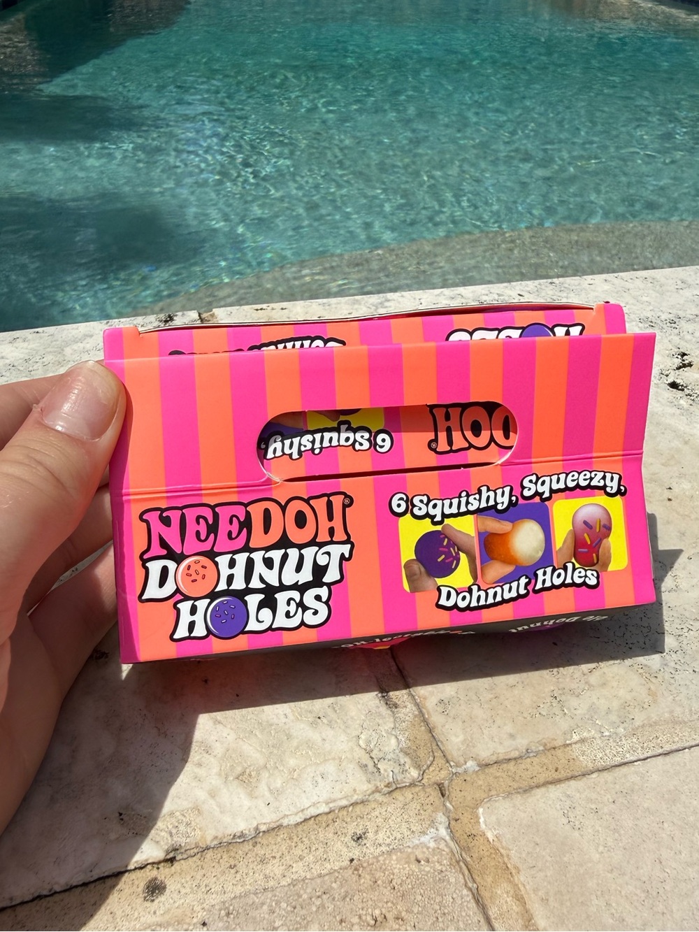 Needoh Donut Holes Squishy Toy Pack - Pink/Orange